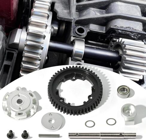 مجموعة تروس تفاضلية مركزية من الفولاذ 50T مع محامل كبيرة (6 × 13 × 5 مم) لـ TRAXXAS X-MAXX 8S & XRT - دعم ثلاثي النقاط لأداء محسن - مثالية لعشاق الطرق الوعرة والسباقات in Saudi Arabia