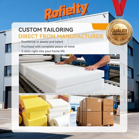 ROFIELTY Upholstery Foam Padding 3" x 24" x 72" (1PC), High Density Foam for Couch Cushion Replacement & DIY Furniture Repair in Saudi Arabia
