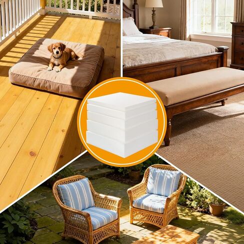 ROFIELTY Upholstery Foam Padding 3" x 24" x 72" (1PC), High Density Foam for Couch Cushion Replacement & DIY Furniture Repair in Saudi Arabia