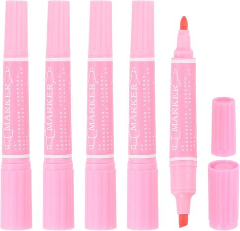 MECCANIXITY 5 Pcs Art Marker Pen Double-Ended Colored Pen Dual Sketch Marker for Drawing Sketching Writing Journaling, Middle Blue in Saudi Arabia