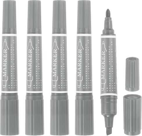 MECCANIXITY 5 Pcs Art Marker Pen Double-Ended Colored Pen Dual Sketch Marker for Drawing Sketching Writing Journaling, Middle Blue in Saudi Arabia
