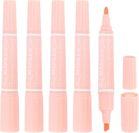 MECCANIXITY 5 Pcs Art Marker Pen Double-Ended Colored Pen Dual Sketch Marker for Drawing Sketching Writing Journaling, Middle Blue in Saudi Arabia