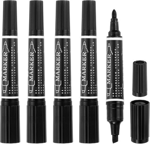 MECCANIXITY 5 Pcs Art Marker Pen Double-Ended Colored Pen Dual Sketch Marker for Drawing Sketching Writing Journaling, Middle Blue in Saudi Arabia