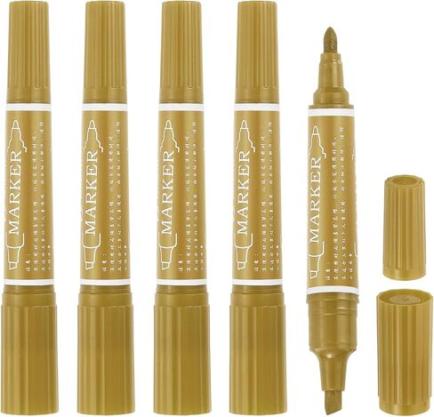 MECCANIXITY 5 Pcs Art Marker Pen Double-Ended Colored Pen Dual Sketch Marker for Drawing Sketching Writing Journaling, Middle Blue in Saudi Arabia