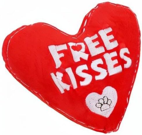 BoomBone Valentines Dog Toy, Plush Dog Squeak Toy, Heart Dog Toy for Small Medium Dogs in Kuwait