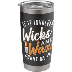 Candle Making Wicks And Wax Design Stainless Steel Insulated Tumbler in Saudi Arabia