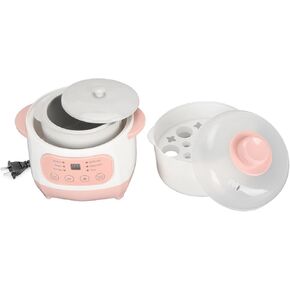 Electric Stew Pot Appointment Timing Smart Prevent Dry Burning Cooker Ceramic Soup Pot for Home Kitchen Pink 1L Electric Stew Pot in Kuwait