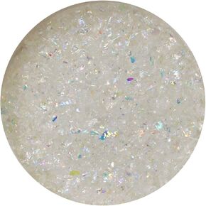 1 Oz Rainbow Dichroic Medium Frit Flakes On Clear - 96 Coe in Saudi Arabia