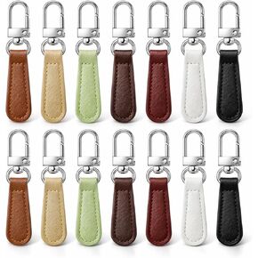 14 Pcs Leather Zipper Pull Replacement, Detachable Leather Handle Zipper Repair Tab for Jackets, Wallets, Handbags, Backpacks, Suitcases, Luggage (7 Colors) in Saudi Arabia