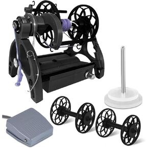 Home Electric Spinning Wheel - Automatic Yarn Winding Machine with Pedal,Knitting Wool Yarn Winder for DIY Artisans Yarn Weaving,4 Ounce Capacity AC100-240V,Green-18 * 14 * 17cm in Saudi Arabia