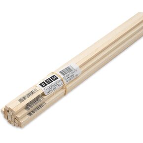 Bud Nosen Basswood Sticks - 1/4" x 1/4" x 24", 20 Sticks in Saudi Arabia