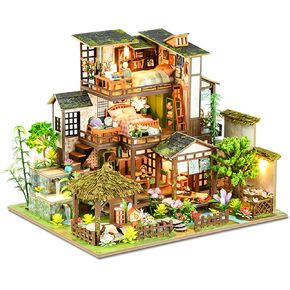 Spilay DIY Miniature House Kit, Fairyland Miniature Dollhouse Kit with Music Box, Mini House Building Kit Book Nook for Adult, Creative Bookshelf Decoration & Unique Gift in Kuwait