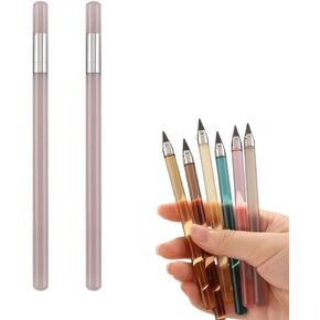 عدد 2 قطعة/مجموعة قلم رصاص أكريليك قابل لإعادة الاستخدام HB قلم كتابة غير محدود قلم رصاص دائم بدون حبر فكرة هدية (أزرق) in Kuwait