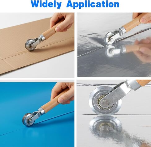 Guduling 2pcs Scoring Tool for Cardboard,Box Scoring Tool, Versatile Cardboard Scoring Tools with Wooden Handle for Thin Cardboards and Metal Sheets (0.5/1.2mm Diameter) in Saudi Arabia