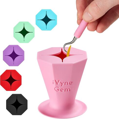 iVyne Gem - جامع قصاصات إزالة الأعشاب الضارة من الفينيل وحامل لأدوات إزالة الأعشاب الضارة من الفينيل (أسود) in Kuwait