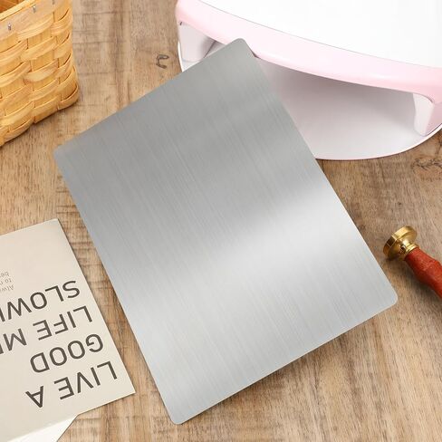 لوحة محول معدنية من الفولاذ المقاوم للصدأ، وسادة حصيرة قطع عالمية مقاس 6 × 8.5 بوصة لقوالب الويفر الرقيقة، تزيد من الضغط لآلات قطع القوالب والنقش، أداة صنع بطاقات القصاصات in Kuwait