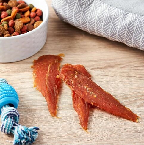 Golden|Rewards Chicken Jerky Dog Treats، كيس 16 أونصة، مصنوع من صدور الدجاج الصحية، قليل الدسم، خالي من الحبوب، بدون ألوان صناعية أو مواد حافظة، وجبة خفيفة ممتازة عالية البروتين للكلاب in Kuwait