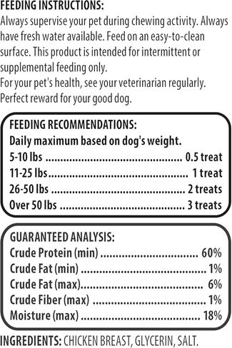 Golden|Rewards Chicken Jerky Dog Treats، كيس 16 أونصة، مصنوع من صدور الدجاج الصحية، قليل الدسم، خالي من الحبوب، بدون ألوان صناعية أو مواد حافظة، وجبة خفيفة ممتازة عالية البروتين للكلاب in Kuwait