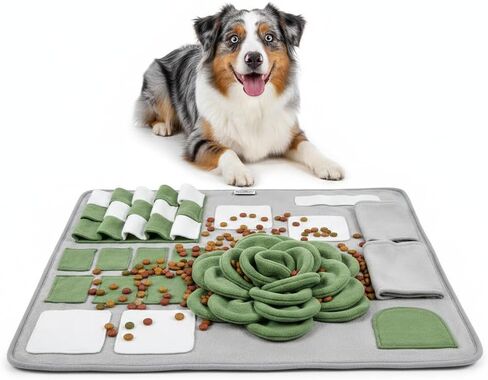 Snuffle Mat for Dogs – Interactive Feeding Mat for Slow Eating, Mental Stimulation & Boredom Relief (Sage Green) in Saudi Arabia