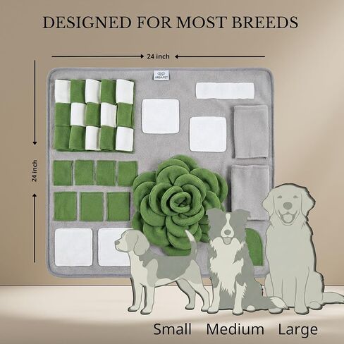 Snuffle Mat for Dogs – Interactive Feeding Mat for Slow Eating, Mental Stimulation & Boredom Relief (Sage Green) in Saudi Arabia
