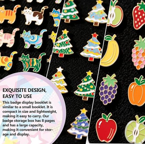 Pin Collection Book, with 8-Page Pin Display Organizer Board A5, Ideal for Collectors. in Kuwait