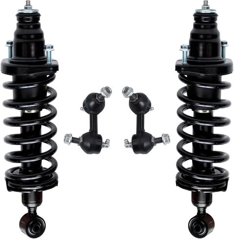 Detroit Axle - Front Struts Sway Bars for 2011-2017 Volvo S60 2015-2017 V60, 2 Struts with Coil Springs 2 Sway Bar End Links Suspension Replacement in Saudi Arabia