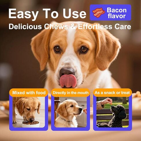 Melatonin for Dogs, 90 Chews Calming Treats for Small and Large Dogs with Valerian Root & L-Theanine for Sleep Aid & Emotional Support, Calming Treats for Stress Anxiety Relief, Barking in Saudi Arabia