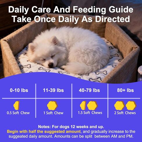 Melatonin for Dogs, 90 Chews Calming Treats for Small and Large Dogs with Valerian Root & L-Theanine for Sleep Aid & Emotional Support, Calming Treats for Stress Anxiety Relief, Barking in Saudi Arabia