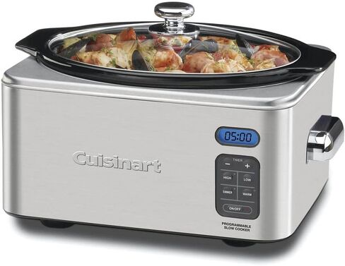 Cuisinart PSC-650 الفولاذ المقاوم للصدأ 6-1 / 2-Quart طباخ بطيء قابل للبرمجة (فضي) in Saudi Arabia