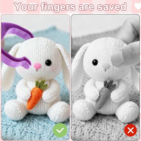 Safety Eye Tool for Crocheting, Effortlessly Attaching Safety Eyes in Crocheting, Auxiliary Tool for 5-30mm Stuffed Animals Safety Eyes Making Supplies, Durable & Ergonomic Making Supplies Tool Purple in Saudi Arabia