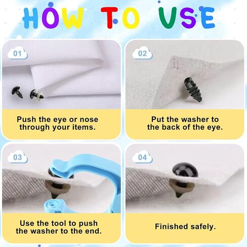 Safety Eye Tool for Crocheting, Effortlessly Attaching Safety Eyes in Crocheting, Auxiliary Tool for 5-30mm Stuffed Animals Safety Eyes Making Supplies, Durable & Ergonomic Making Supplies Tool Purple in Saudi Arabia