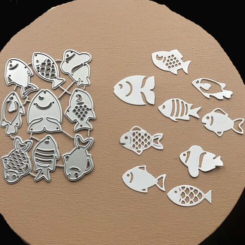 Fishes Metal Cutting Dies Stencils for DIY Scrapbooking/Photo Album Stamps Decorative Embossing DIY Paper in Saudi Arabia