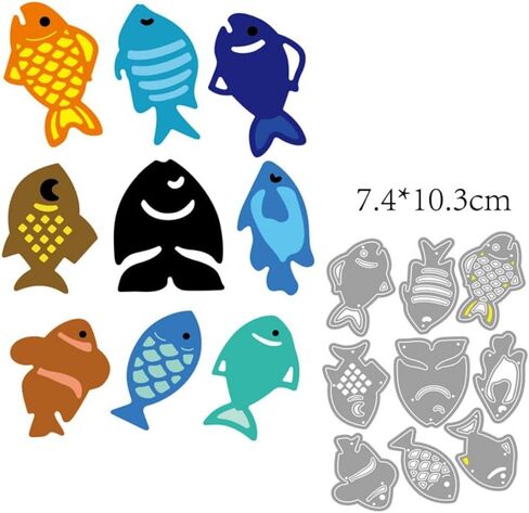 Fishes Metal Cutting Dies Stencils for DIY Scrapbooking/Photo Album Stamps Decorative Embossing DIY Paper in Saudi Arabia