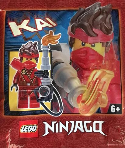 LEGO Ninjago: Kai The Island Minifigure with Flamethrower Torch and Tile in Saudi Arabia