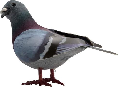 Artificial Simulation Foam Pigeon, Lifelike Mini Artificial Birds Imitation Animal Fake Pigeon Removable Feather for Craft Home Ornaments Garden Wedding Decor in Kuwait