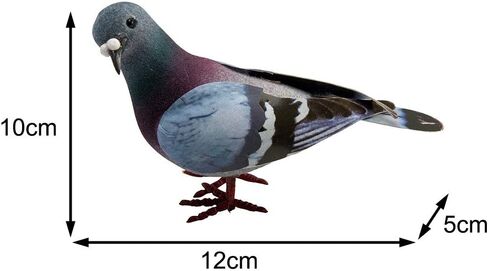 Artificial Simulation Foam Pigeon, Lifelike Mini Artificial Birds Imitation Animal Fake Pigeon Removable Feather for Craft Home Ornaments Garden Wedding Decor in Kuwait