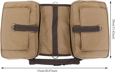 Restokki Dog Camping Hiking Saddle Backpack Large Capacity Multifunctional Pet Outdoor Bag Khaki in Saudi Arabia