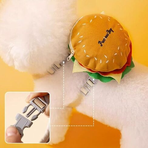 Dog Backpack Outdoor Training Pet Walking Camping Hiking Essential Multifunctional Hamburger Bag and Leash Set Vest Harness and Leash Set in Kuwait