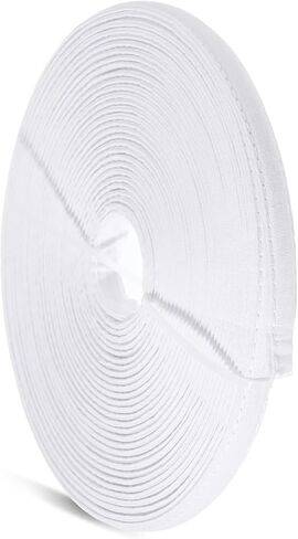 12Yards Boning for Sewing, 10mm Polyester Boning Cotton Covered Sew-Through Corset Bra Bonings Tool for Sewing Wedding Dress Lingerie Gown(White) in Saudi Arabia