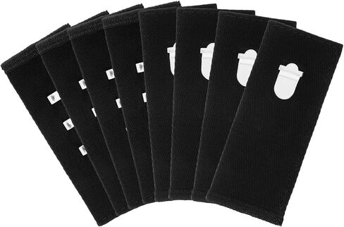 Xinjoduz 8 pcs Black Hook Waist Band Extenders, Pants Waist Extenders with Metal Hook Adjustable Waistband Extender for Men Women, Pants, Jeans, Skirts, Trousers Fasteners in Saudi Arabia