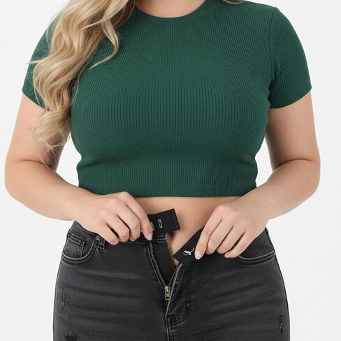 Xinjoduz 8 pcs Black Hook Waist Band Extenders, Pants Waist Extenders with Metal Hook Adjustable Waistband Extender for Men Women, Pants, Jeans, Skirts, Trousers Fasteners in Saudi Arabia