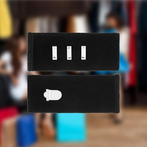 Xinjoduz 8 pcs Black Hook Waist Band Extenders, Pants Waist Extenders with Metal Hook Adjustable Waistband Extender for Men Women, Pants, Jeans, Skirts, Trousers Fasteners in Saudi Arabia