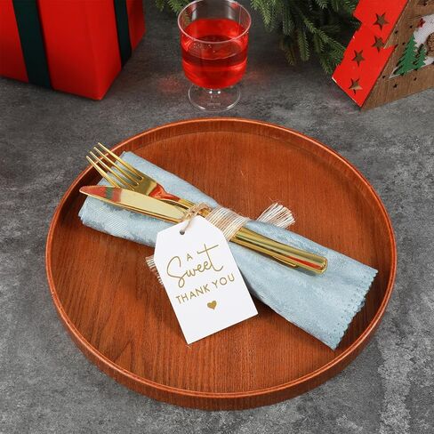 50Pcs Sweet Thank You Tags with String, Gold Foil Gift Tags Thank You Tag for Party Favors, 3x2 in White Paper Gift Tag for Christmas Wedding, Baby Shower, Birthday, Anniversary, Gifts Wrap in Saudi Arabia