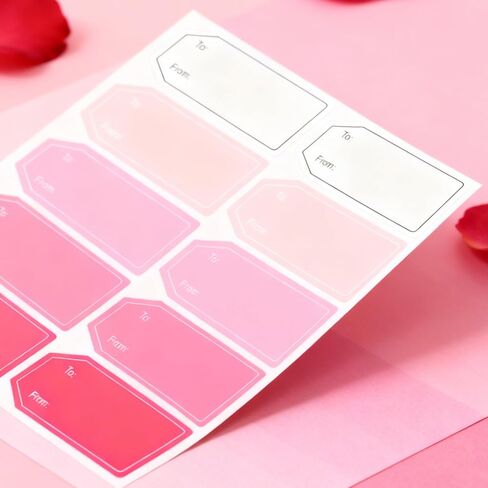 Happy Valentine's Day Name Gift Tags Stickers,60x30mm to and from Stickers for Holiday Valentine's Day Weddings Present Gift Wrapping Cards Envelope Decoration Sealing,500 Pcs in Saudi Arabia