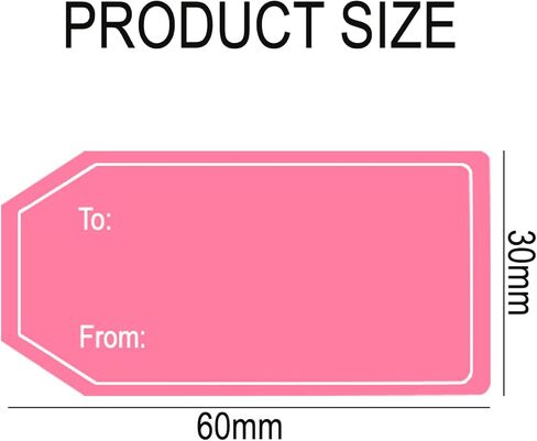 Happy Valentine's Day Name Gift Tags Stickers,60x30mm to and from Stickers for Holiday Valentine's Day Weddings Present Gift Wrapping Cards Envelope Decoration Sealing,500 Pcs in Saudi Arabia