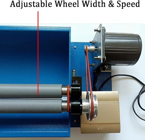 TsoLay Semi-Automatic Beads Machine, 1600rpm/min Beading Threading Machine with Adjustable Roller Width and Stepless Speed Regulation, Safe and Fast for 3-25mm Jade Beads, Bracelets, Necklace in Saudi Arabia