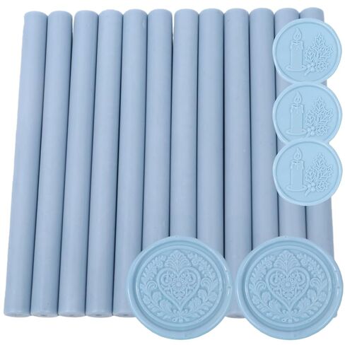 Olive Green Wax Seal Sticks for Seal Stamp, 12 Pcs Glue Gun Wax Sealing Sticks Set Suit to 0.43'' Glue Gun Great for Wedding Invitation, Cards, Envelopes, Christmas Ideas (Olive Green) in Saudi Arabia
