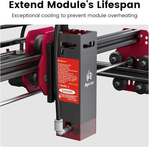 AlgoLaser Air Assist Pump Kit for Laser Engraver – 30L/Min Adjustable Airflow, Reduces Smoke & Dust,Low-Noise,Protects Laser Lens, Cleaner Cuts for Wood, Acrylic & Leather, Laser Engraving Accessories in Saudi Arabia
