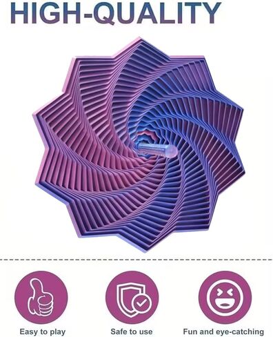 3D Printed Fidget Toys Expanded Sensory Star with Handle,2026 New Transformable Star Fractal Fidget Hexagon for Kids & Adults,Colorful Whirling Spiral Design for as a Stress-Relief Gifts in Saudi Arabia