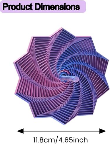 3D Printed Fidget Toys Expanded Sensory Star with Handle,2026 New Transformable Star Fractal Fidget Hexagon for Kids & Adults,Colorful Whirling Spiral Design for as a Stress-Relief Gifts in Saudi Arabia